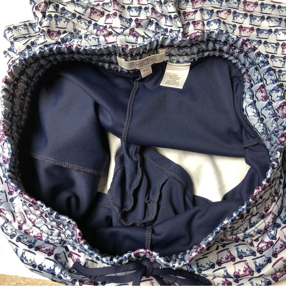 Golf Skort Petite Small Blue & Purple Golf Cart Pattern Pockets Coral Bay - Picture 5 of 9